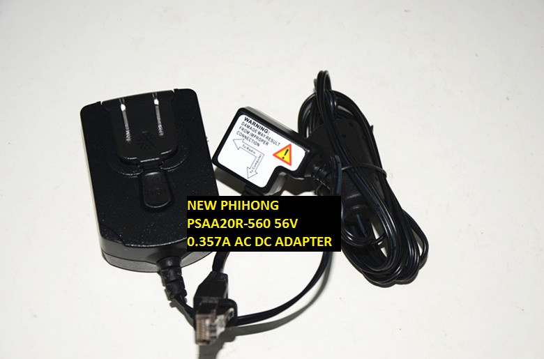 NEW PHIHONG AC100-240V PSAA20R-560 56V 0.357A AC DC ADAPTER